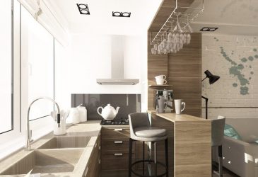 Кухня совмещенная с лоджией: Реальные способы использовать место разумно. Не скучный дизайн для интерьера (120+ Фото)