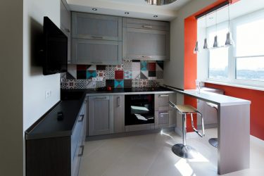 Кухня совмещенная с лоджией: Реальные способы использовать место разумно. Не скучный дизайн для интерьера (120+ Фото)