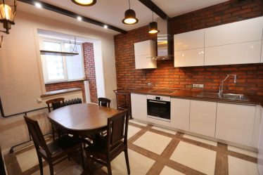 Кухня совмещенная с лоджией: Реальные способы использовать место разумно. Не скучный дизайн для интерьера (120+ Фото)