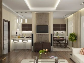 Интерьер кухни совмещенной с гостиной (180+Фото): Хитрости дизайна и секреты расстановки