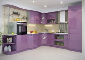Фиолетовая кухня: Завораживающий дух или аура покоя? 170+(Фото) для безупречного дизайна интерьера