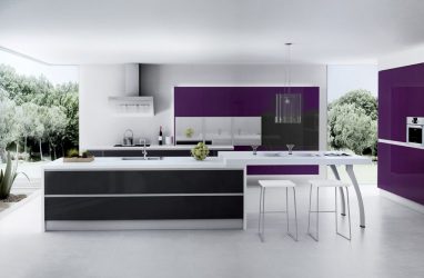 Фиолетовая кухня: Завораживающий дух или аура покоя? 170+(Фото) для безупречного дизайна интерьера