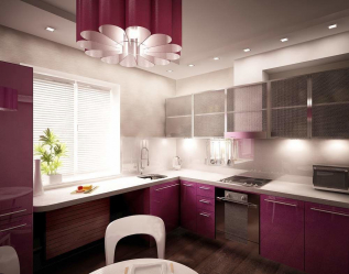 Фиолетовая кухня: Завораживающий дух или аура покоя? 170+(Фото) для безупречного дизайна интерьера