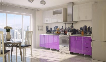 Фиолетовая кухня: Завораживающий дух или аура покоя? 170+(Фото) для безупречного дизайна интерьера