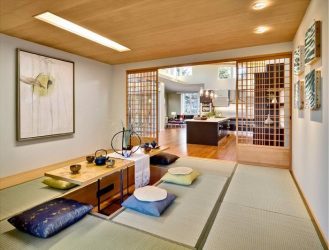 Дизайн квартиры в японском стиле: Спокойствие вашего дома. 220+ (Фото) Интерьера в разных комнатах (кухня, гостиная, ванная)