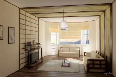 Дизайн квартиры в японском стиле: Спокойствие вашего дома. 220+ (Фото) Интерьера в разных комнатах (кухня, гостиная, ванная)