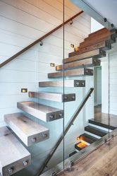 Лестница на второй этаж в частном доме. 290+ Фото Вариантов (деревянные, металлические, бетонные)