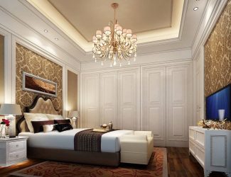 Люстры в интерьере спальни (190+ Фото) – Как выбрать яркий современный элемент дизайна для спокойной обстановки?