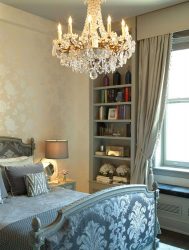 Люстры в интерьере спальни (190+ Фото) – Как выбрать яркий современный элемент дизайна для спокойной обстановки?