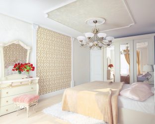 Люстры в интерьере спальни (190+ Фото) – Как выбрать яркий современный элемент дизайна для спокойной обстановки?