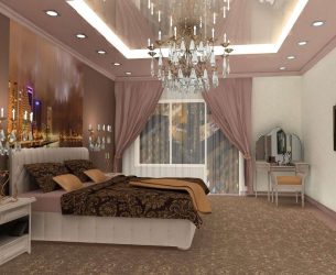Люстры в интерьере спальни (190+ Фото) – Как выбрать яркий современный элемент дизайна для спокойной обстановки?