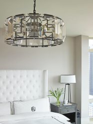 Люстры в интерьере спальни (190+ Фото) – Как выбрать яркий современный элемент дизайна для спокойной обстановки?