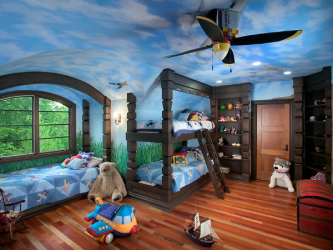 Люстра и светильники в детскую комнату для мальчика и для девочки: Как подобрать? (180+Фото потолочных, светодиодных и необычных)