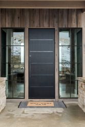 Современная входная металлическая дверь в дом. От выбора дизайна до отделки + 175 ФОТО