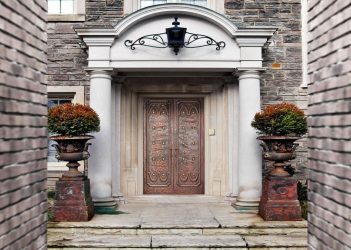 Современная входная металлическая дверь в дом. От выбора дизайна до отделки + 175 ФОТО