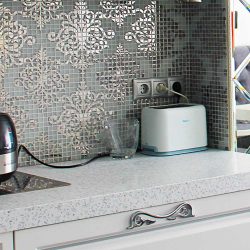 Мозаика на Фартук для кухни (175+ Фото): Современно, удобно, практично. Стекло, перламутр или металл?