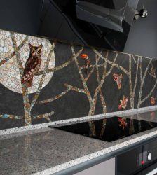 Мозаика на Фартук для кухни (175+ Фото): Современно, удобно, практично. Стекло, перламутр или металл?