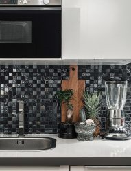 Мозаика на Фартук для кухни (175+ Фото): Современно, удобно, практично. Стекло, перламутр или металл?