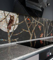 Мозаика на Фартук для кухни (175+ Фото): Современно, удобно, практично. Стекло, перламутр или металл?