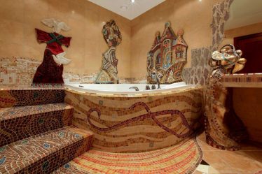 Мозаика в интерьере: Где лучше использовать? На кухне, в ванной или гостиной? (180+ Фото). Вдохновляющий дизайн с вариантами (деревянная, зеркальная, стеклянная)