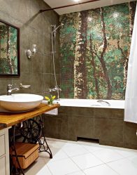 Мозаика в интерьере: Где лучше использовать? На кухне, в ванной или гостиной? (180+ Фото). Вдохновляющий дизайн с вариантами (деревянная, зеркальная, стеклянная)