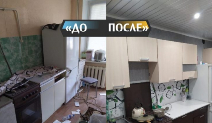 Молодой парень своими руками привел кухню в порядок и сделал косметический ремонт. Фото До/После