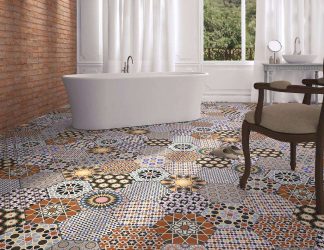 Керамическая напольная плитка – с любовью из Испании. 240+ (Фото) для кухни, ванной, прихожей