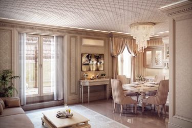 Неоклассика в интерьере: Царственная обстановка в обрамлении новейшей техники (340+Фото)