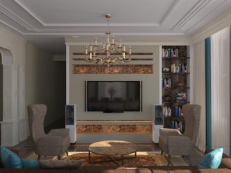 Неоклассика в интерьере: Царственная обстановка в обрамлении новейшей техники (340+Фото)