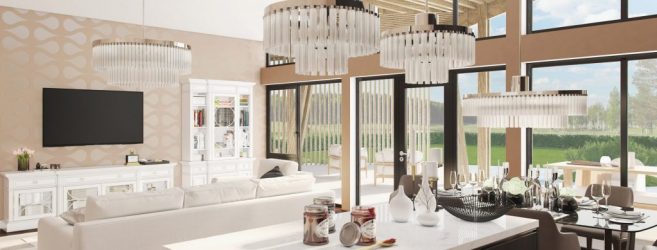 Неоклассика в интерьере: Царственная обстановка в обрамлении новейшей техники (340+Фото)