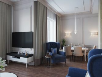 Неоклассика в интерьере: Царственная обстановка в обрамлении новейшей техники (340+Фото)