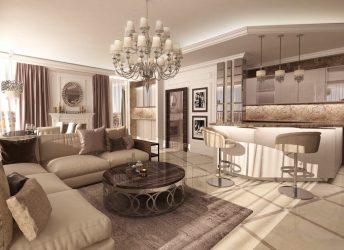 Неоклассика в интерьере: Царственная обстановка в обрамлении новейшей техники (340+Фото)