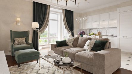 Неоклассика в интерьере: Царственная обстановка в обрамлении новейшей техники (340+Фото)