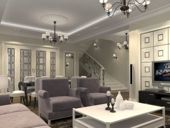 Неоклассика в интерьере: Царственная обстановка в обрамлении новейшей техники (340+Фото)