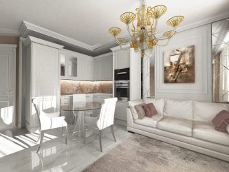 Неоклассика в интерьере: Царственная обстановка в обрамлении новейшей техники (340+Фото)