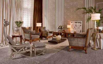 Неоклассика в интерьере: Царственная обстановка в обрамлении новейшей техники (340+Фото)