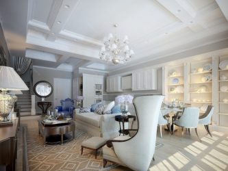 Неоклассика в интерьере: Царственная обстановка в обрамлении новейшей техники (340+Фото)
