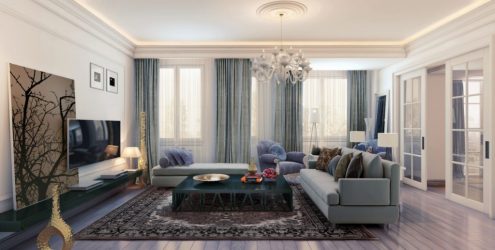 Неоклассика в интерьере: Царственная обстановка в обрамлении новейшей техники (340+Фото)