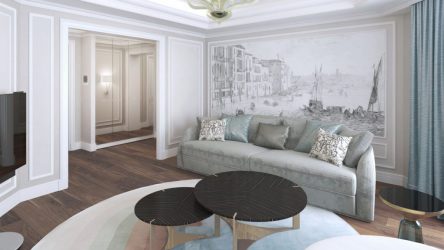 Неоклассика в интерьере: Царственная обстановка в обрамлении новейшей техники (340+Фото)