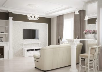 Неоклассика в интерьере: Царственная обстановка в обрамлении новейшей техники (340+Фото)