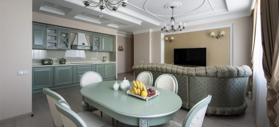 Неоклассика в интерьере: Царственная обстановка в обрамлении новейшей техники (340+Фото)