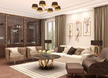 Неоклассика в интерьере: Царственная обстановка в обрамлении новейшей техники (340+Фото)