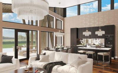 Неоклассика в интерьере: Царственная обстановка в обрамлении новейшей техники (340+Фото)