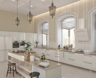 Неоклассика в интерьере: Царственная обстановка в обрамлении новейшей техники (340+Фото)