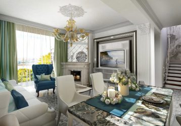 Неоклассика в интерьере: Царственная обстановка в обрамлении новейшей техники (340+Фото)