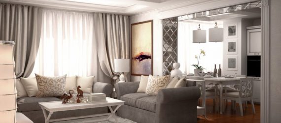 Неоклассика в интерьере: Царственная обстановка в обрамлении новейшей техники (340+Фото)