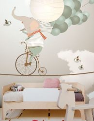 Стильные обои в детскую комнату для мальчиков. Даем ребенку возможность самовыразиться + 200 ФОТО