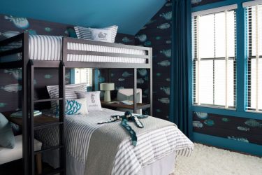 Стильные обои в детскую комнату для мальчиков. Даем ребенку возможность самовыразиться + 200 ФОТО