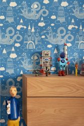 Стильные обои в детскую комнату для мальчиков. Даем ребенку возможность самовыразиться + 200 ФОТО