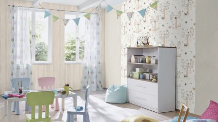 Стильные обои в детскую комнату для мальчиков. Даем ребенку возможность самовыразиться + 200 ФОТО